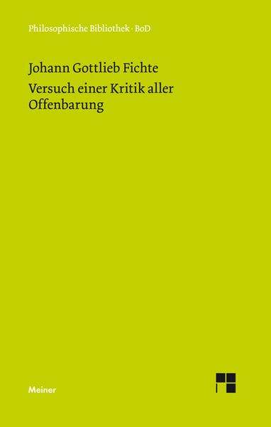 Produktbild: Versuch einer Kritik aller Offenbarung (1792)