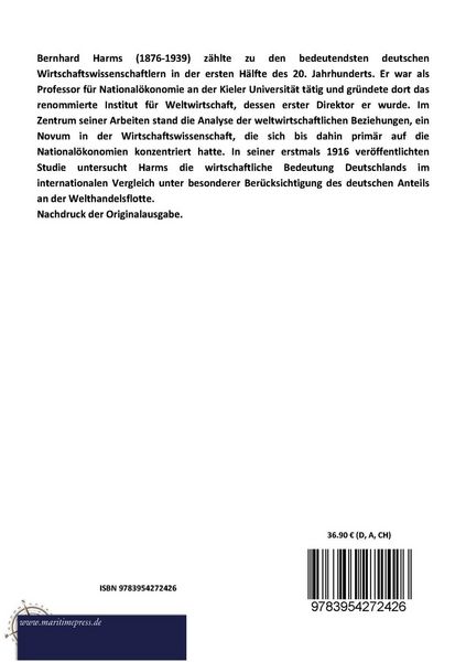Produktbild: Deutschlands Anteil an Welthandel und Weltschiffahrt