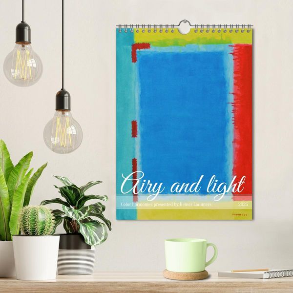 Produktbild: Airy and light color harmonies (Wall Calendar 2026 DIN A4 portrait), CALVENDO 12 Month Wall Calendar