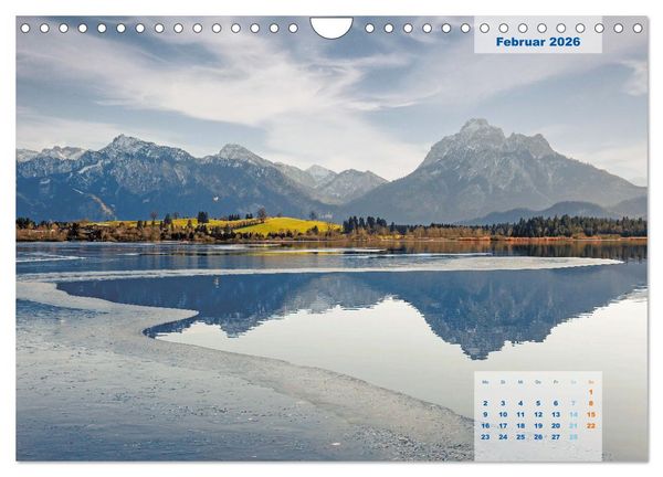 Produktbild: ALLG&Auml;U, im Wandel der Jahreszeiten. (Wandkalender 2026 DIN A4 quer), CALVENDO Monatskalender