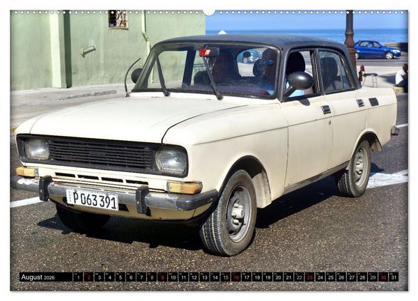 Produktbild: AUTO-LEGENDE MOSKWITSCH (hochwertiger Premium Wandkalender 2026 DIN A2 quer), Kunstdruck in Hochglanz