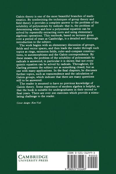 Produktbild: A Course in Galois Theory