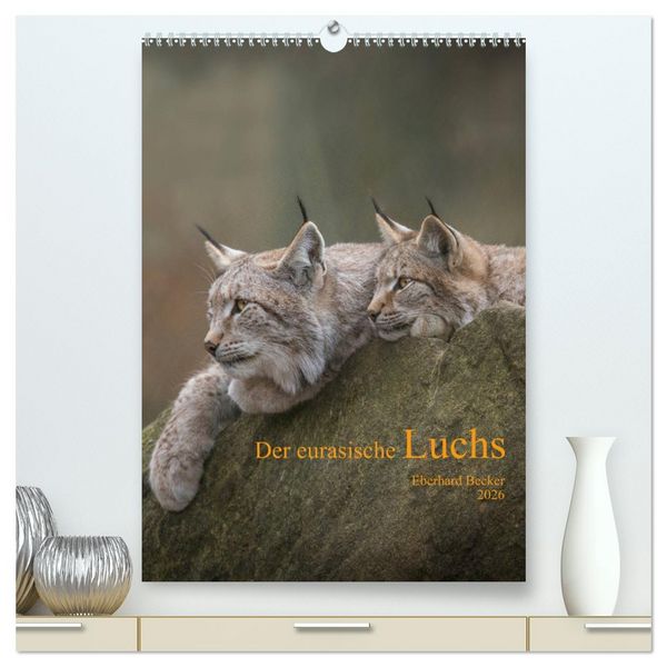 Produktbild: Der eurasische Luchs (hochwertiger Premium Wandkalender 2026 DIN A2 hoch), Kunstdruck in Hochglanz