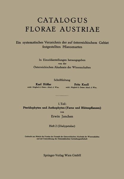 Produktbild: I. Teil: Pteridophyten und Anthophyten (Farne und Bl&uuml;tenpflanzen)