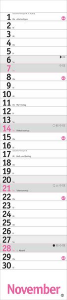 Produktbild: Langplaner, pink 2027