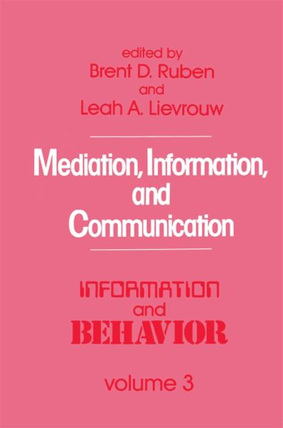 Produktbild: Mediation, Information, and Communication
