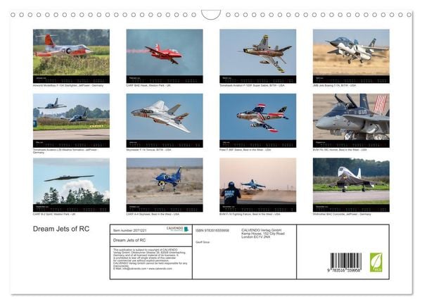 Produktbild: Dream Jets of RC (Wall Calendar 2026 DIN A3 landscape), CALVENDO 12 Month Wall Calendar