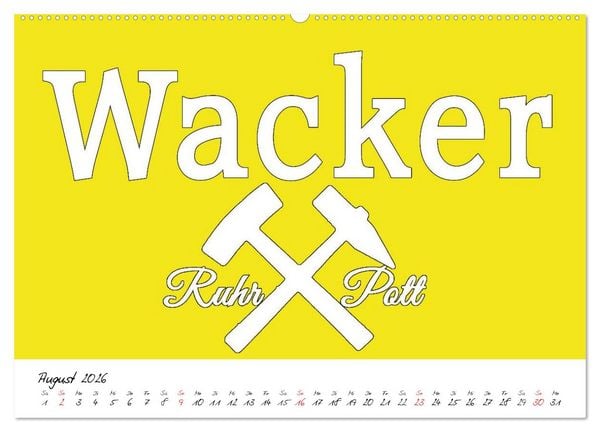 Produktbild: Ruhrpott Vokabeln (hochwertiger Premium Wandkalender 2026 DIN A2 quer), Kunstdruck in Hochglanz