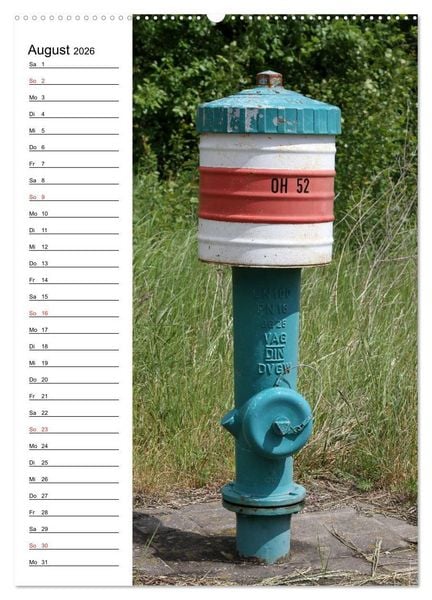Produktbild: Nostalgie Hydranten (Wandkalender 2026 DIN A2 hoch), CALVENDO Monatskalender