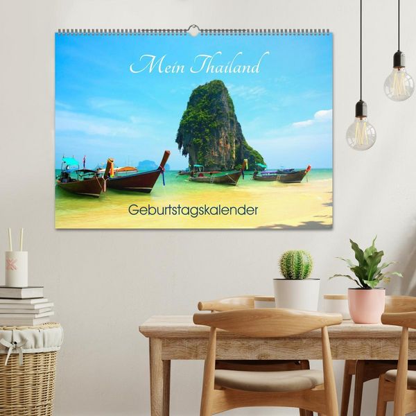 Produktbild: Mein Thailand - Geburtstagskalender (Wandkalender 2026 DIN A2 quer), CALVENDO Monatskalender
