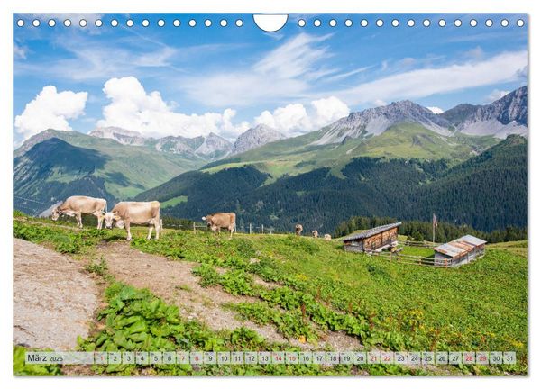 Produktbild: Arosa - Atemberaubende Bergkulissen (Wandkalender 2026 DIN A4 quer), CALVENDO Monatskalender