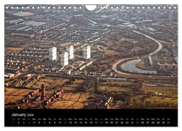 Produktbild: Glasgow from the Air (Wall Calendar 2026 DIN A4 landscape), CALVENDO 12 Month Wall Calendar