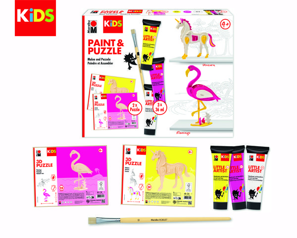 Produktbild: Marabu KiDS Little Artist Paint & Puzzle Einhorn