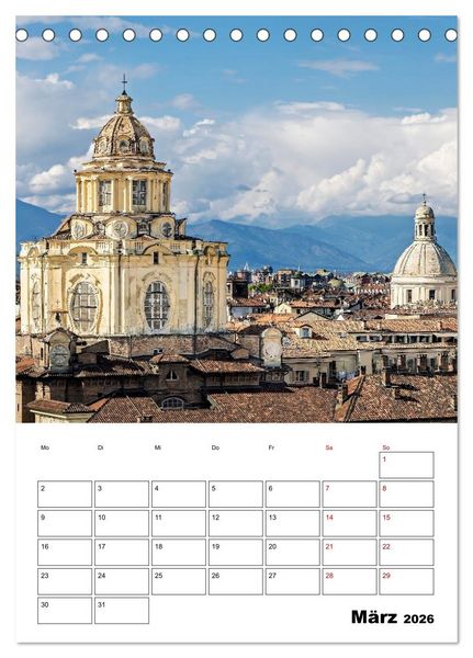 Produktbild: Piemont - Impressionen aus Norditalien (Tischkalender 2026 DIN A5 hoch), CALVENDO Monatskalender