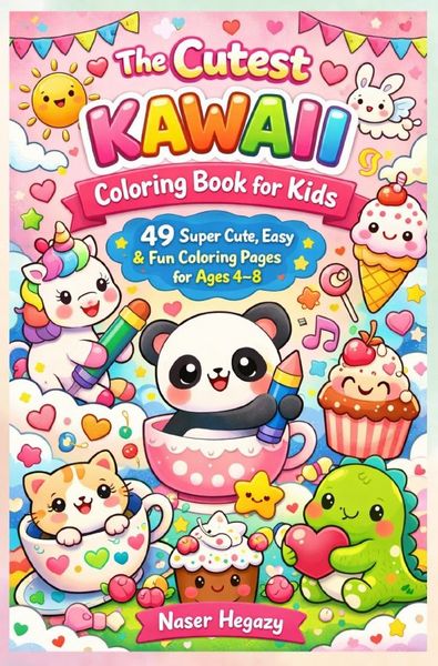 Produktbild: The Cutest Kawaii Coloring Book for Kids