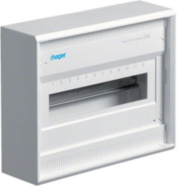 Hager VA12CN Verteilerschrank Aufputz Anzahl Teilungen = 12 Anzahl Reihen = 1 Inhalt 1 St.
