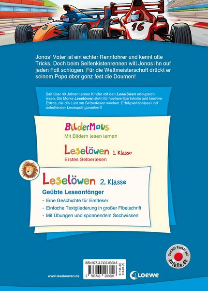 Produktbild: Lesel&ouml;wen 2. Klasse - Vollgas auf der Rennstrecke