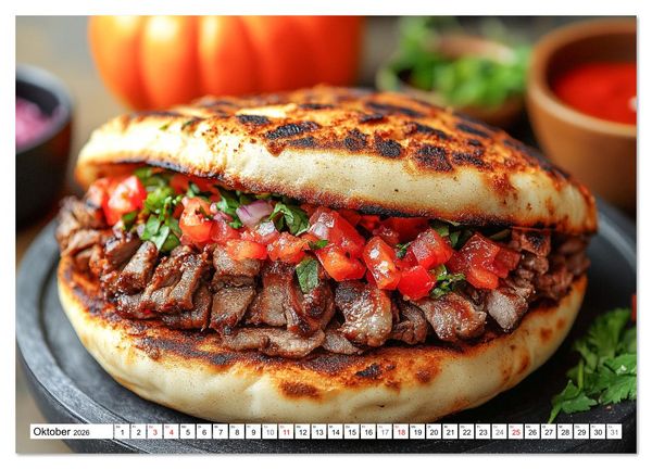 Produktbild: D&ouml;ner macht sch&ouml;ner, t&uuml;rkischer Geschmack von deinem D&ouml;nermann (hochwertiger Premium Wandkalender 2026 DIN A2 quer), Kunstdruck in Hochglanz