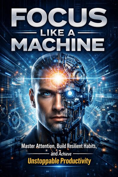 Produktbild: Focus Like a Machine: Master Attention, Build Resilient Habits, and Achieve Unstoppable Productivity