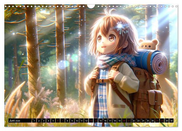 Produktbild: Anime Seasons: Ein Kalender voller lebendiger Manga-Szenen (Wandkalender 2026 DIN A3 quer), CALVENDO Monatskalender