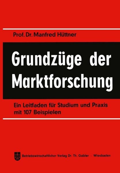 Produktbild: Grundz&uuml;ge der Marktforschung