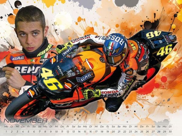 Produktbild: Rossi - eine Legende Artwork Edition Kalender 2027