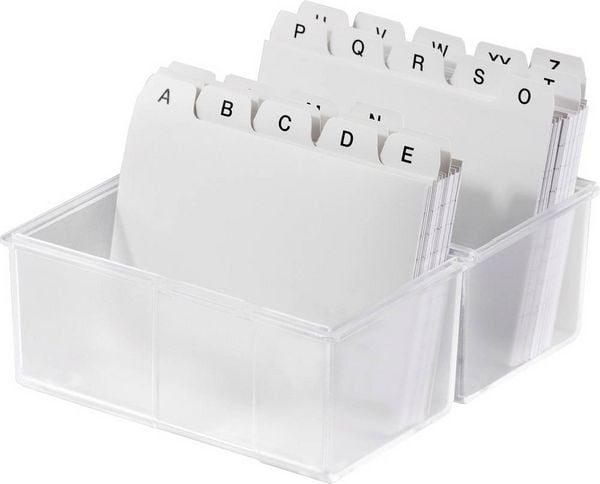 Produktbild: HAN DIN A6 976-63 Karteibox Transluzent, Klar max. Anzahl der Karten: 400 Karten DIN A6 quer