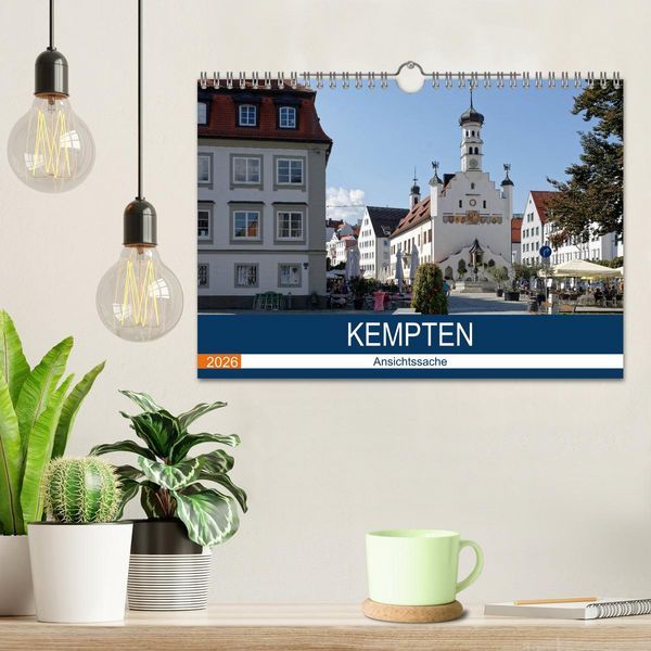 Produktbild: Kempten - Ansichtssache (Wandkalender 2026 DIN A4 quer), CALVENDO Monatskalender