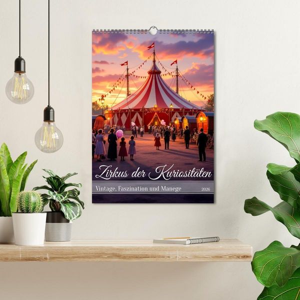 Produktbild: Zirkus der Kuriosit&auml;ten - Vintage, Faszination und Manege (Wandkalender 2026 DIN A3 hoch), CALVENDO Monatskalender