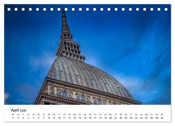 Produktbild: Piemont und Turin (Tischkalender 2026 DIN A5 quer), CALVENDO Monatskalender
