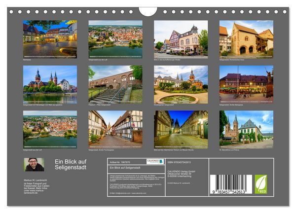 Produktbild: Ein Blick auf Seligenstadt (Wandkalender 2026 DIN A4 quer), CALVENDO Monatskalender
