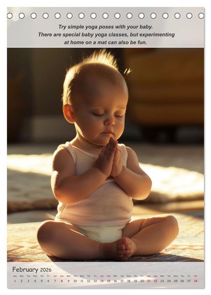 Produktbild: No more boredom for your baby (Desk Calendar 2026 DIN A5 portrait), CALVENDO 12 Month DeskCalendar
