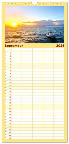 Produktbild: Familienplaner 2026 - Mosambik - Eine Perle im S&uuml;den Afrikas. mit 5 Spalten (Wandkalender, 21 x 45 cm) CALVENDO