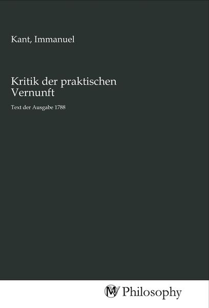Produktbild: Kritik der praktischen Vernunft