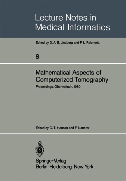 Produktbild: Mathematical Aspects of Computerized Tomography