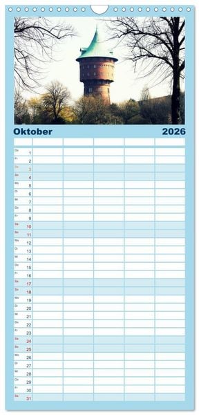 Produktbild: Familienplaner 2026 - Nordseefeeling - Cuxhaven mit 5 Spalten (Wandkalender, 21 x 45 cm) CALVENDO