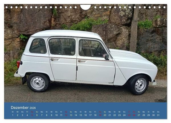 Produktbild: Kultauto aus Frankreich - Renault 4 (Wandkalender 2026 DIN A4 quer), CALVENDO Monatskalender