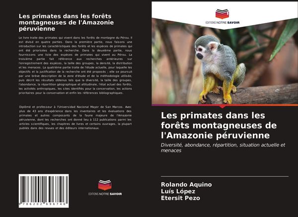 Produktbild: Les primates dans les for&ecirc;ts montagneuses de l'Amazonie p&eacute;ruvienne