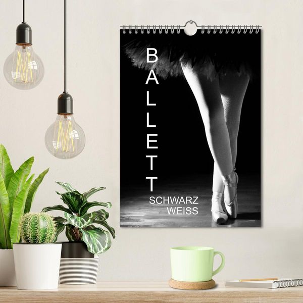 Produktbild: Ballett Schwarzweiss (Wandkalender 2026 DIN A4 hoch), CALVENDO Monatskalender