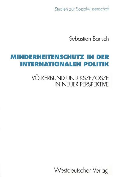 Produktbild: Minderheitenschutz in der internationalen Politik