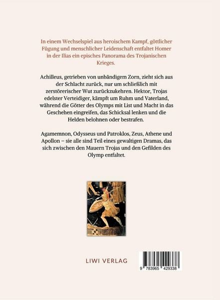 Produktbild: Homer: Ilias. Deutsche &Uuml;bersetzung von Johann Heinrich Vo&szlig;