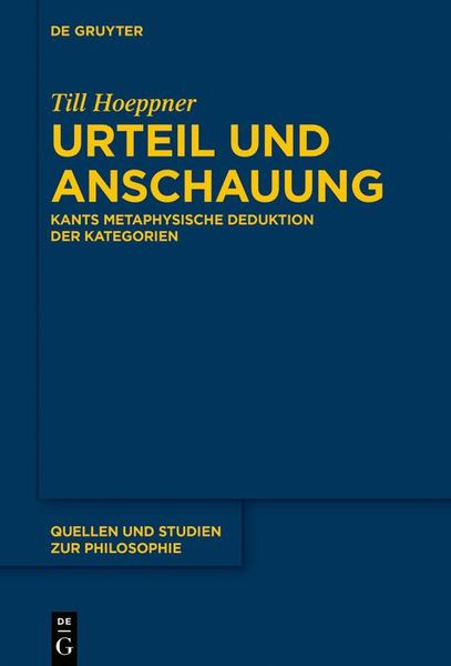 Produktbild: Urteil und Anschauung