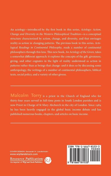 Produktbild: An Actology of the Given