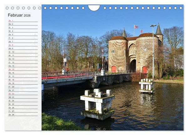 Produktbild: Belgien entdecken - Br&uuml;gge und Leuven (Wandkalender 2026 DIN A4 quer), CALVENDO Monatskalender