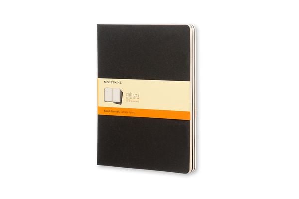 Produktbild: Moleskine Cahier Extra Large liniert schwarz. 3er Pack