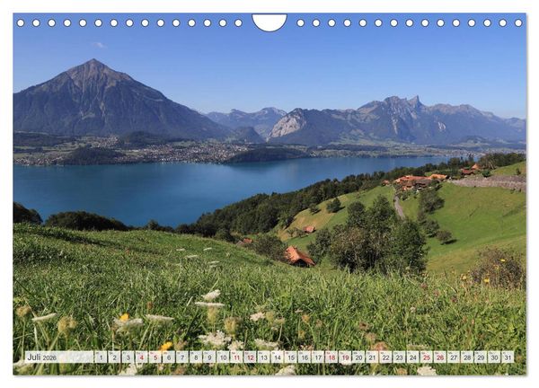 Produktbild: Bergblicke der Schweiz (Wandkalender 2026 DIN A4 quer), CALVENDO Monatskalender