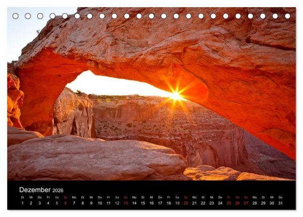 Produktbild: USA Southwest & Hawaii (Tischkalender 2026 DIN A5 quer), CALVENDO Monatskalender