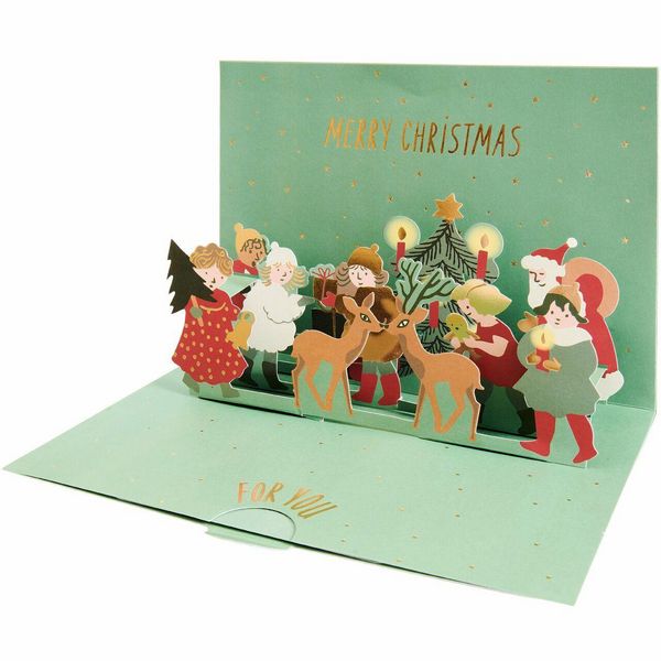 Produktbild: Pop Up Karte f&uuml;r Geldgeschenke, Weihnachtsmann, A5/C5