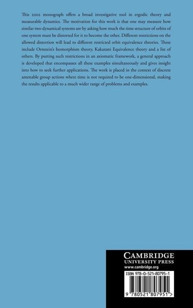 Produktbild: Restricted ORBIT Equivalence for Actions of Discrete Amenable Groups