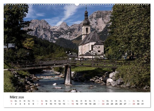 Produktbild: Reizvolle Gew&auml;sser im Berchtesgadener Land (hochwertiger Premium Wandkalender 2026 DIN A2 quer), Kunstdruck in Hochglanz
